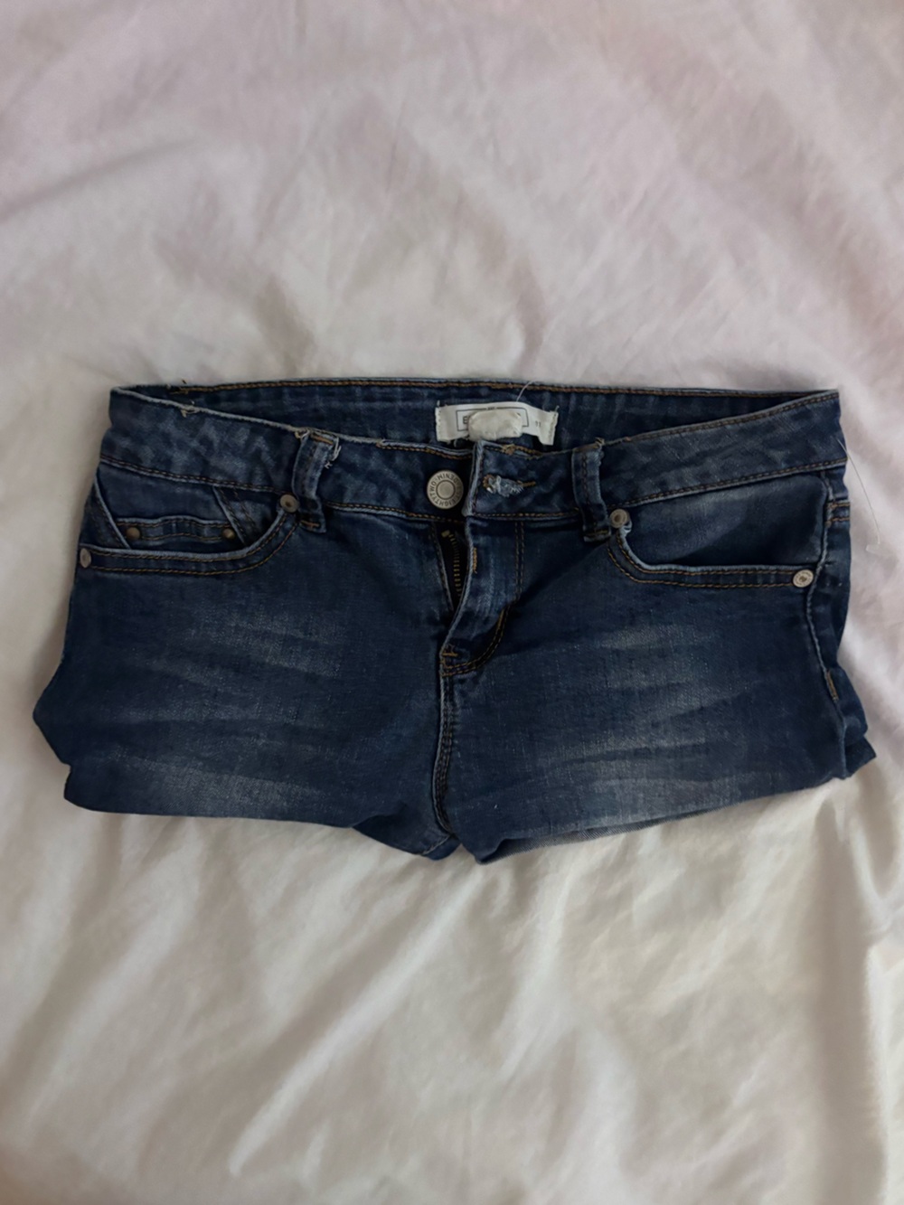 Zara Dark Blue Denim Shorts
